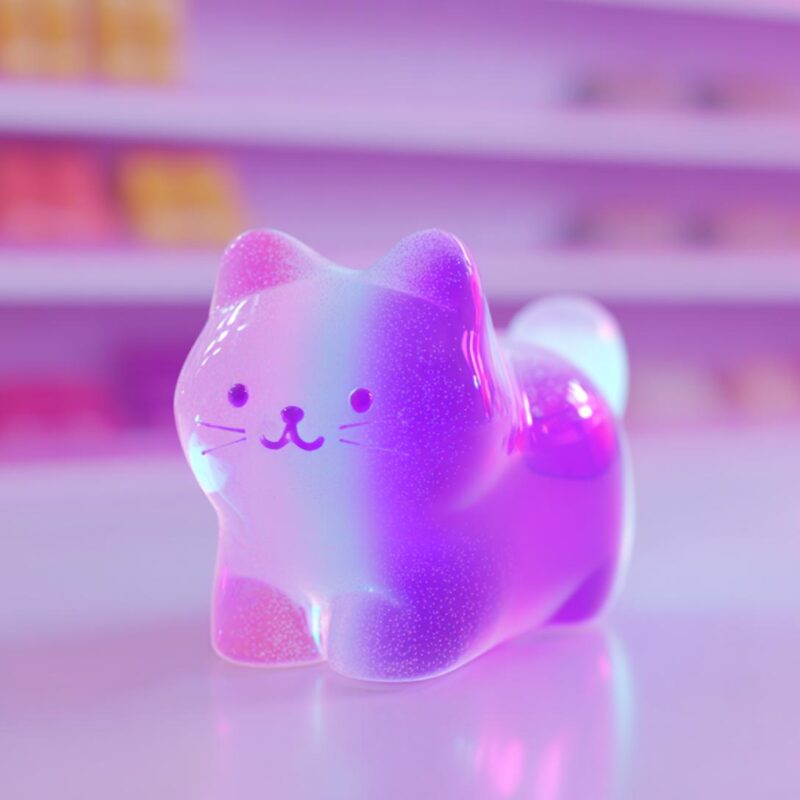 Kawaii-Maskottchen als AI-generiertes Mockup mit ChatGPT – Beispiel für ChatGPT Bilder generieren im Kontext von Pitch-Präsentationen und Merchandising-Produkten, deaex 2025, FH St. Pölten